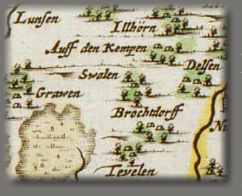 'Swalen', auf der Karte von Johann Görries, 1653